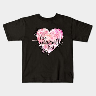 Love yourself first - Sakura M K Kids T-Shirt